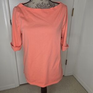 Ralph Lauren Black Label Coral Women's Jersey Top XL